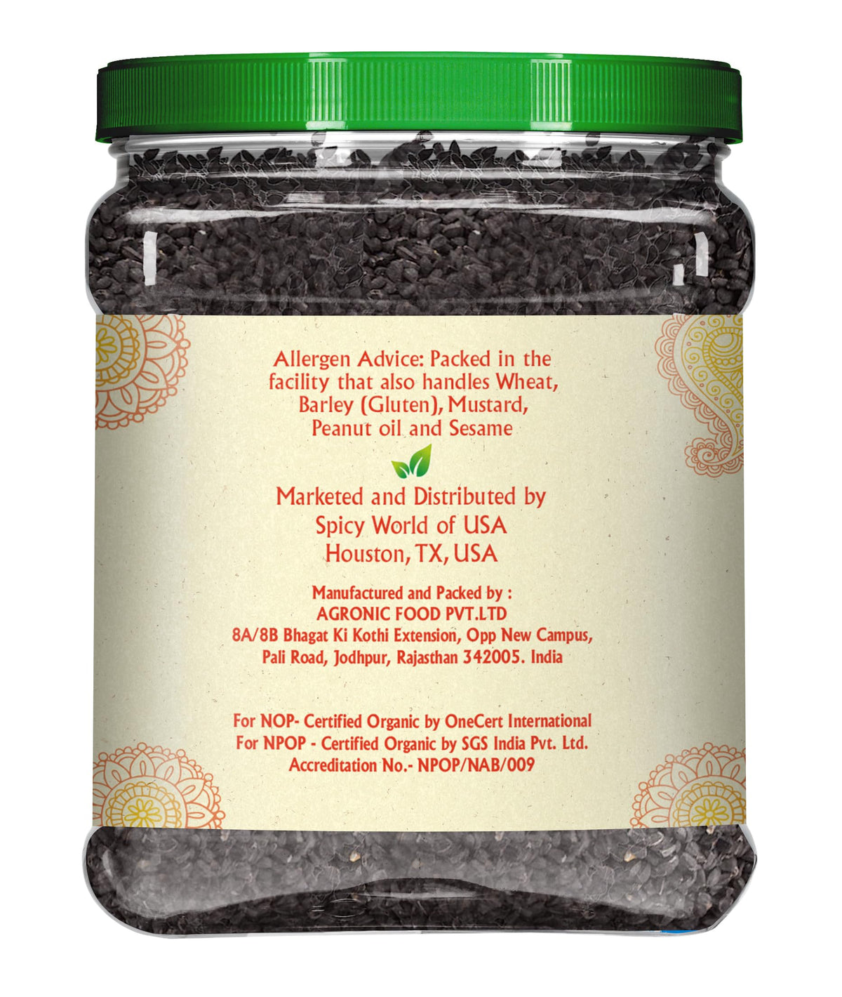 Jiva Organics Kalonji seeds on kitchen shelf for everyday cooking