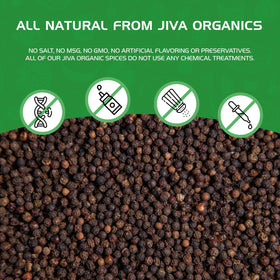 Jiva Organics black peppercorns elevate everyday meals with aroma