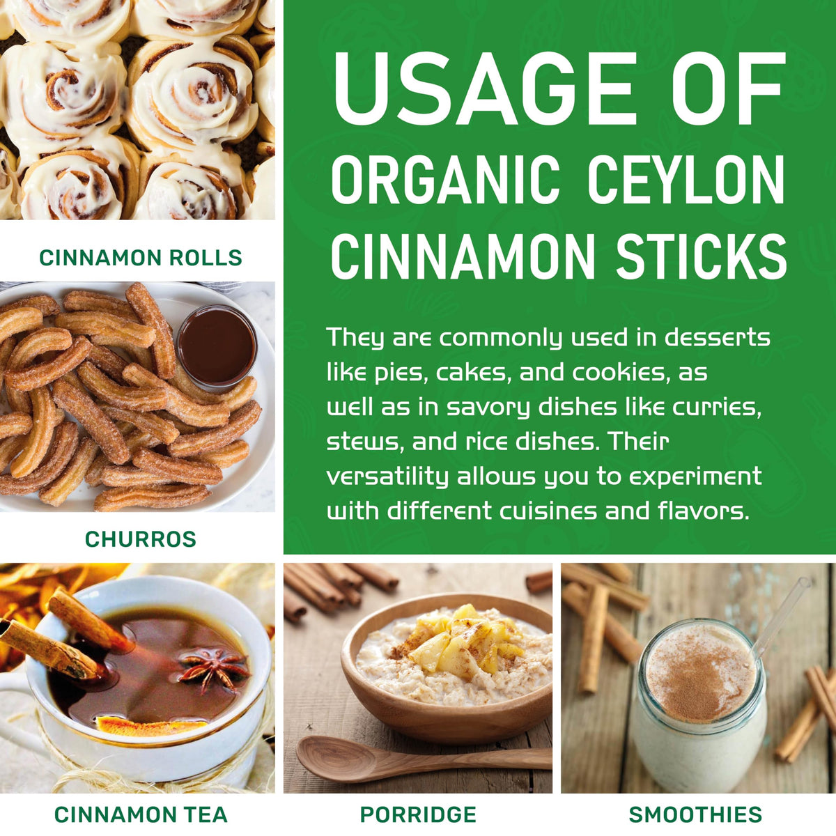 Jiva Organics non-GMO gluten-free cinnamon sticks packaged in spice-only facility.