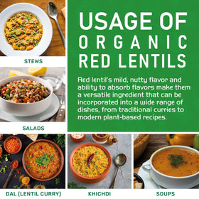 Jiva Organics Masoor Dal organic certification seal on packaging.