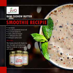 Over-toast: Jiva Organics cashew butter delivers creamy topping with plant-based satisfaction.