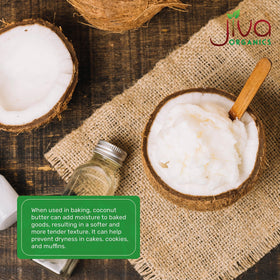 Smoothie with Jiva Organics coconut butter swirl for body