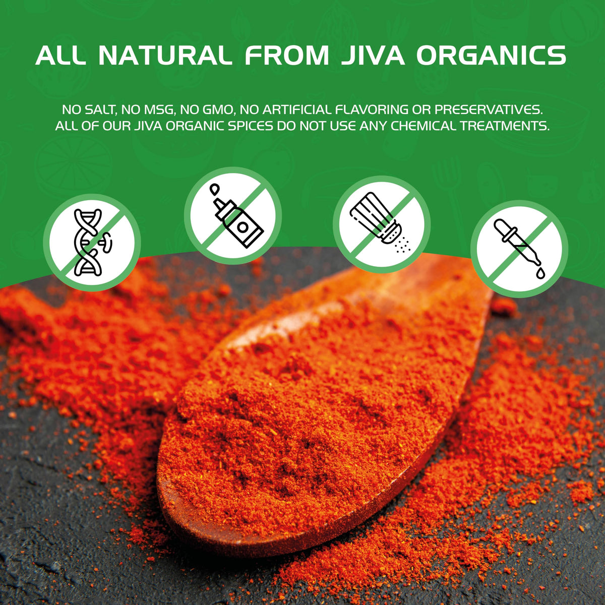 Jiva Organics Red Chili Powder storage tin keeping aroma intact