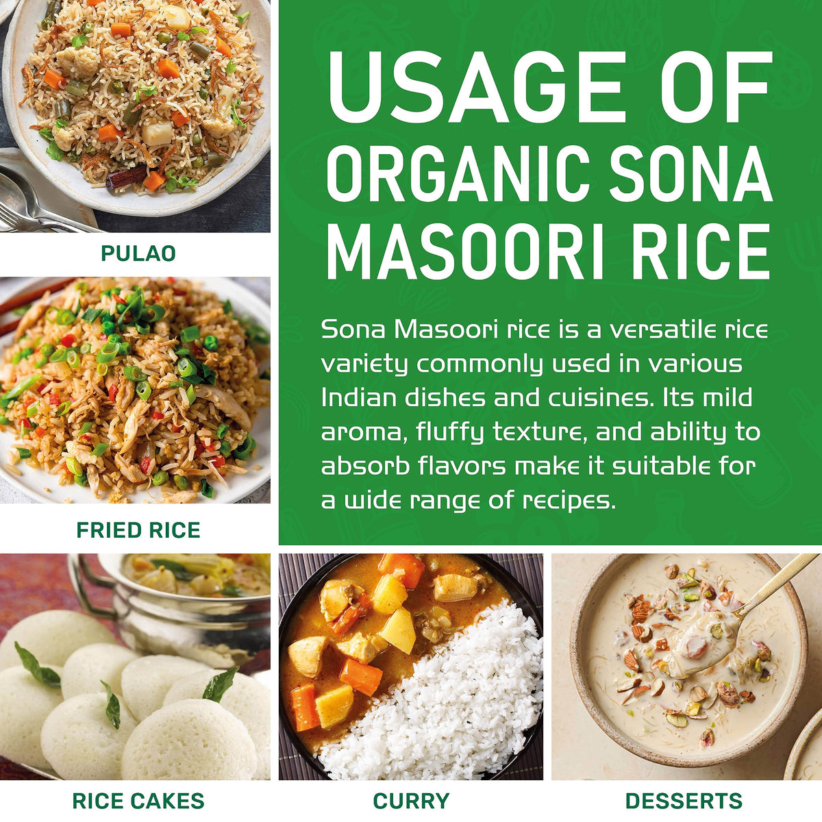 Khichdi bowl featuring Jiva Organics Sona Masoori rice and comforting texture.