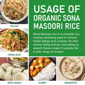 Khichdi bowl featuring Jiva Organics Sona Masoori rice and comforting texture.