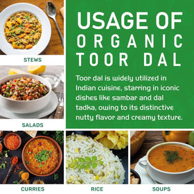 Jiva Organics Toor Dal Kori dish-serving shot showcases versatile dal bowls.