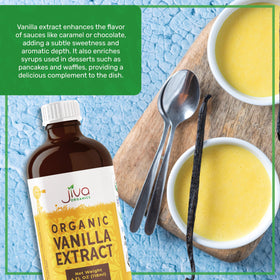 Jiva Organics vanilla bean extractives closeup showcases natural flavor sources