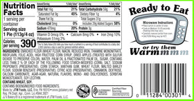 JJ's Bakery Kosher Parve certification icon on packaging for dietary observance