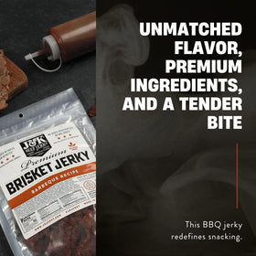 J&K Beef Brisket Jerky on-the-go snack boosts protein anytime.