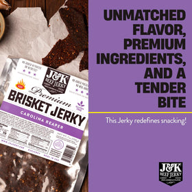 Vivid color and savory aroma of J&K Carolina Reaper brisket slab.