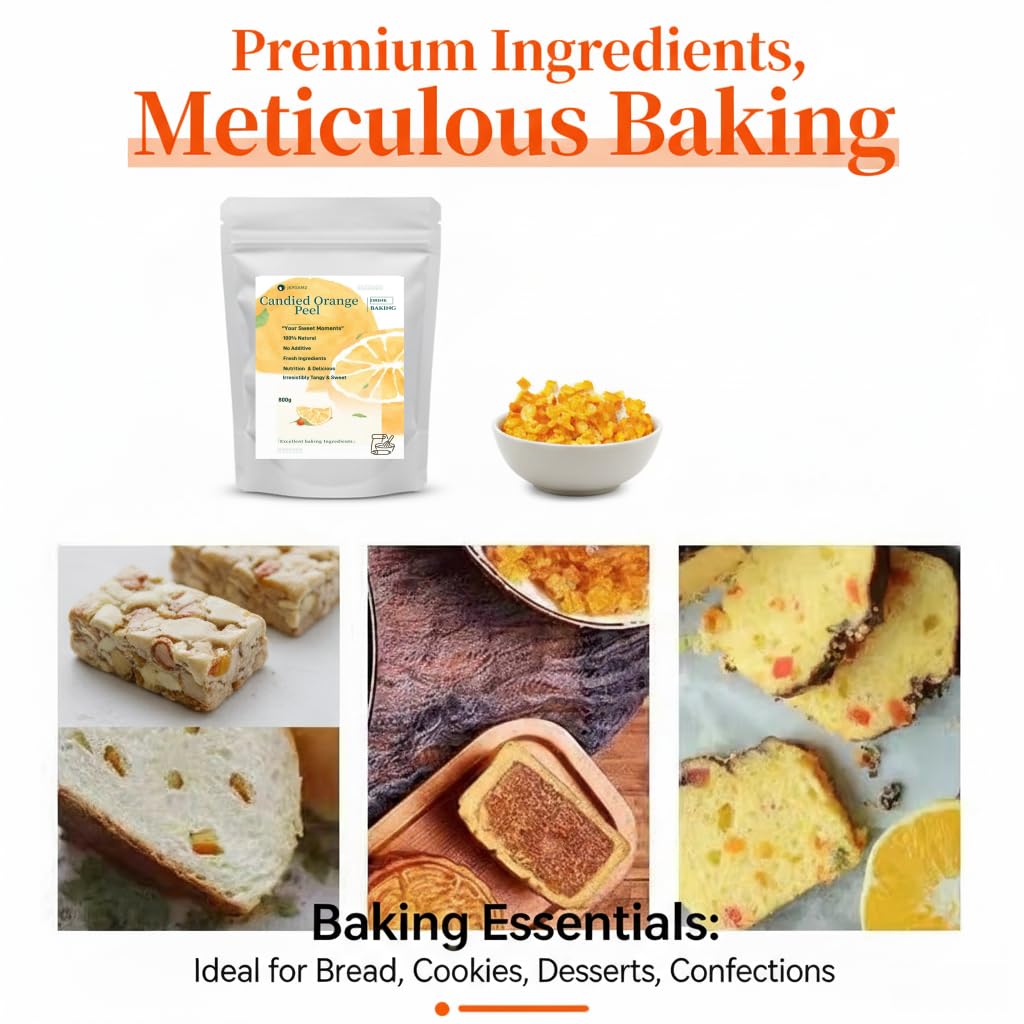 JKPDAMZ orange peel dices used in mooncake fillings for bright citrus