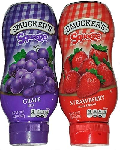 Smucker's jam-jar on toast, ideal for quick breakfasts.