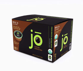 Jo Coffee Wild Jo compostable pod closeup showing plant-based filter