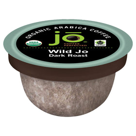 Jo Coffee Wild Jo dark roast pods packaging with eco-friendly materials