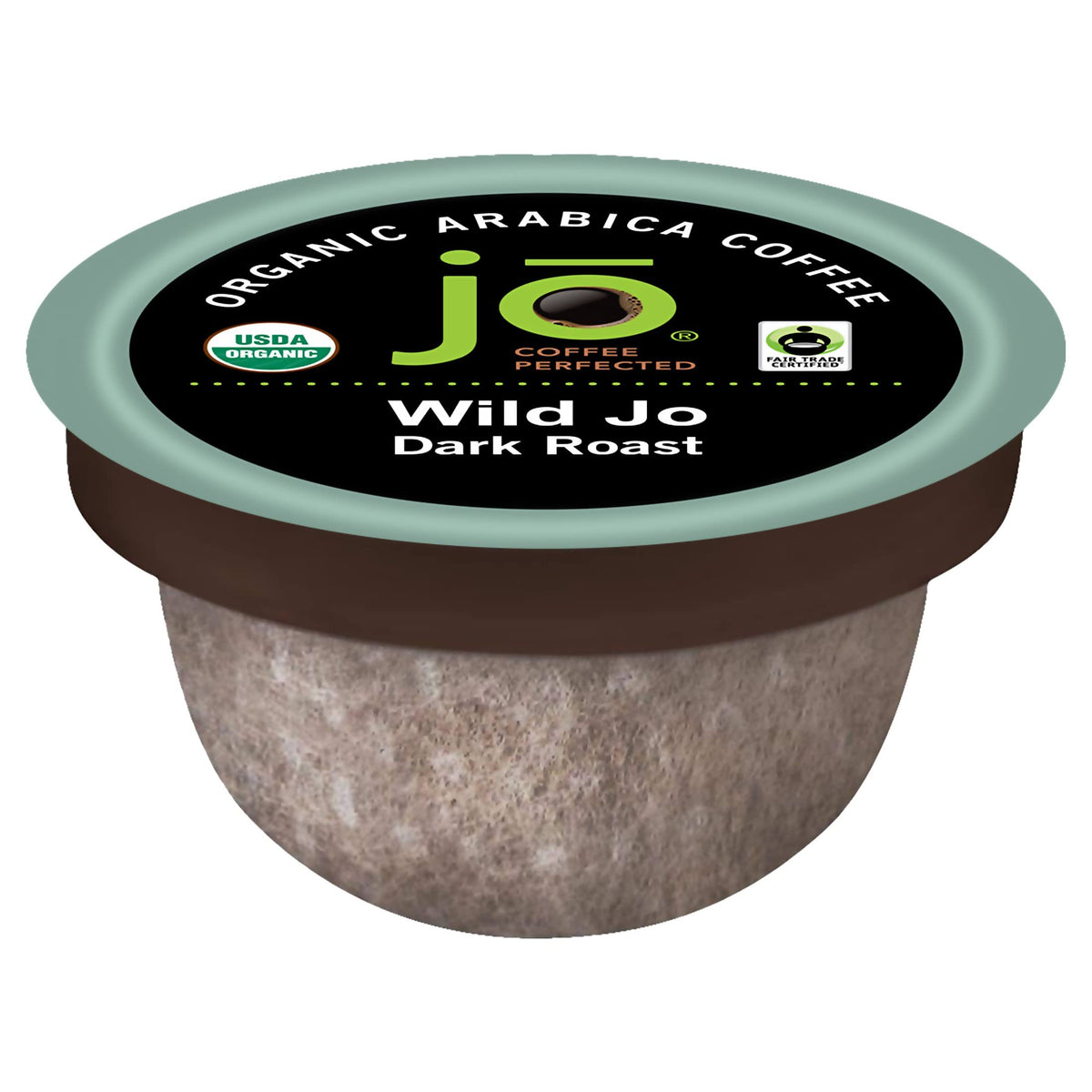 Jo Coffee Wild Jo pod packaging shows eco-friendly compostable pods