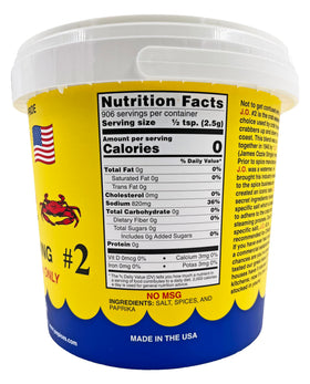 J.O. crab seasoning on kitchen counter ready for quick flavor boosts.