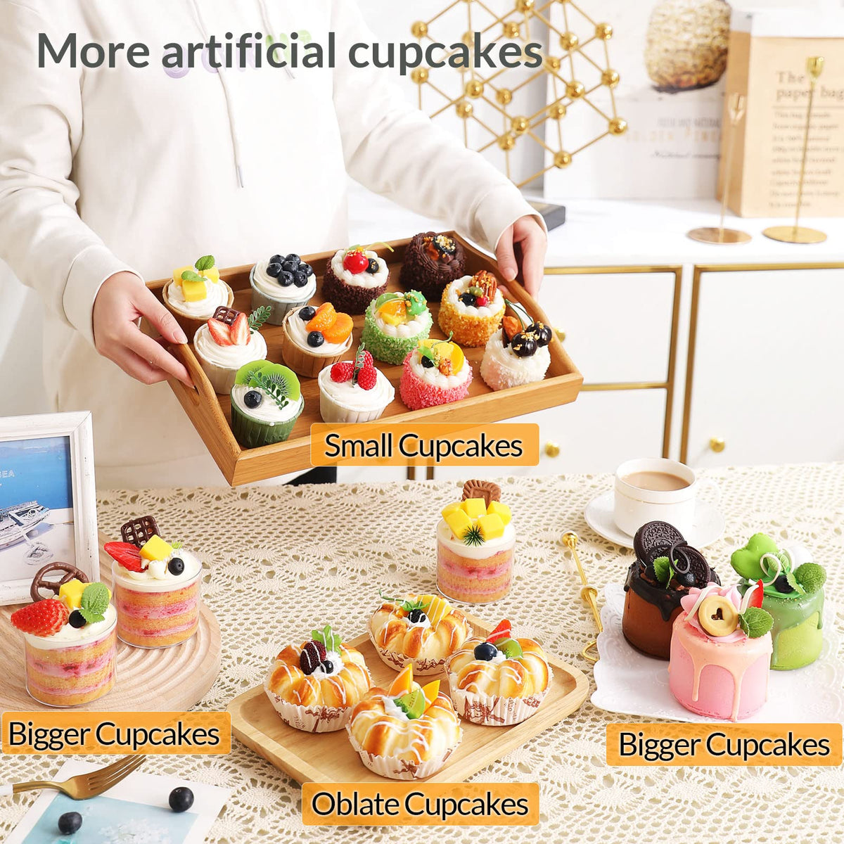 Joeabor display-worthy artificial desserts enhance any display or event.