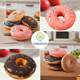 Joeabor fake donut 4-pack provides versatile decor for photoshoots.