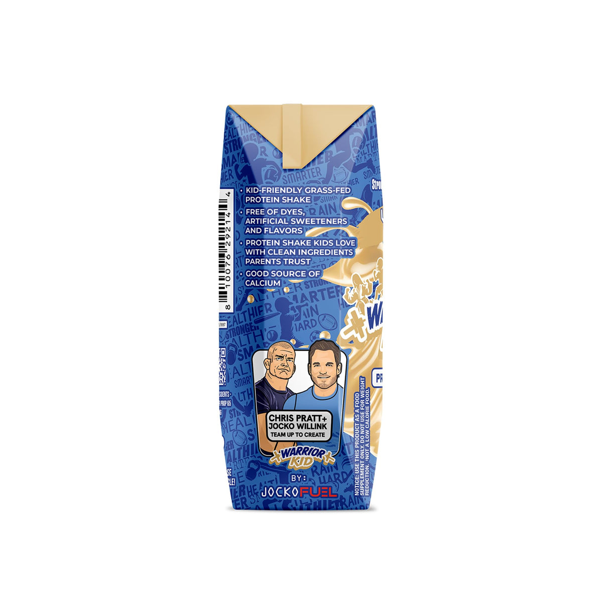 Jocko Fuel Warrior Kid Vanilla pack, six-pack packaging for school lunches and snacks.