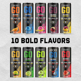 Jocko GO nutrition facts panel communicates vitamins and electrolytes.