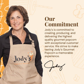 Jody’s Confetti Popcorn showcases a woman-owned brand story.