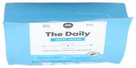 Joe Coffee Daily bag close-up label emphasizes freshness and South American profile.