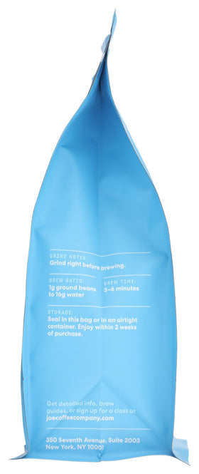 Joe Coffee Daily bag ready-to-pour scene suggests consistent home brewing.