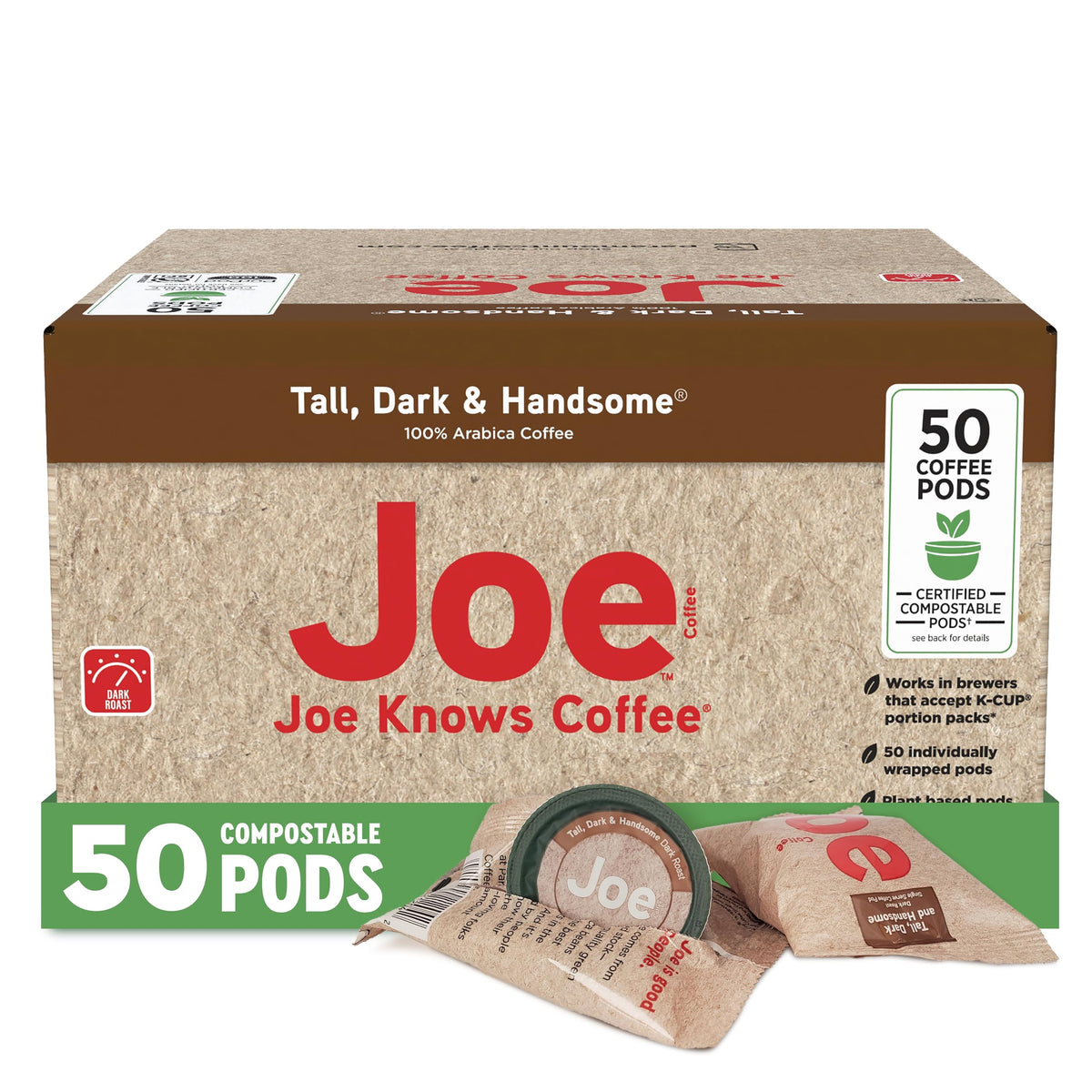 Joe Knows Coffee Tall Dark and Handsome box ready for quick mornings