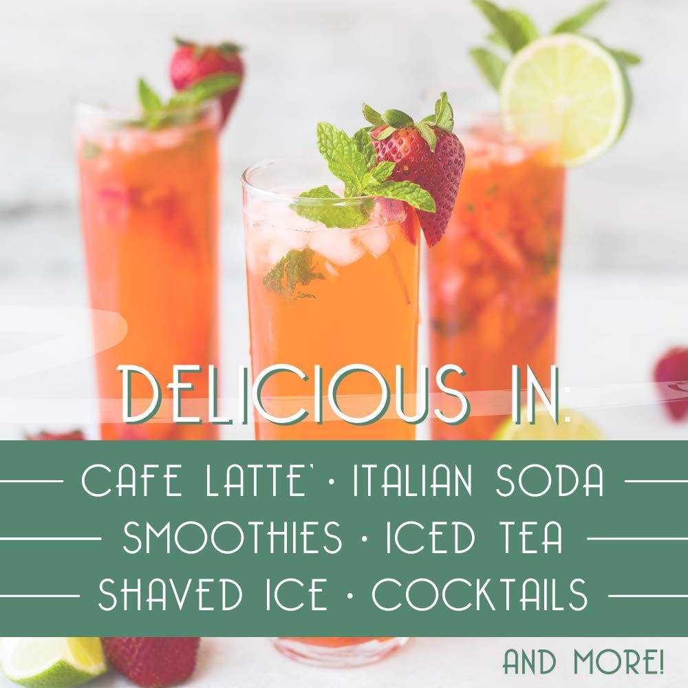 Joe's Syrup coffee with lavender drizzle evokes café-quality flavor.