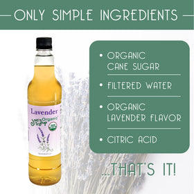 Joe's Syrup Organic Sugar label close-up highlights purity.