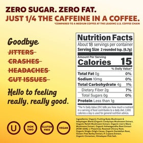 Joey Mushroom Coffee Alternative iced latte for refreshing focus.