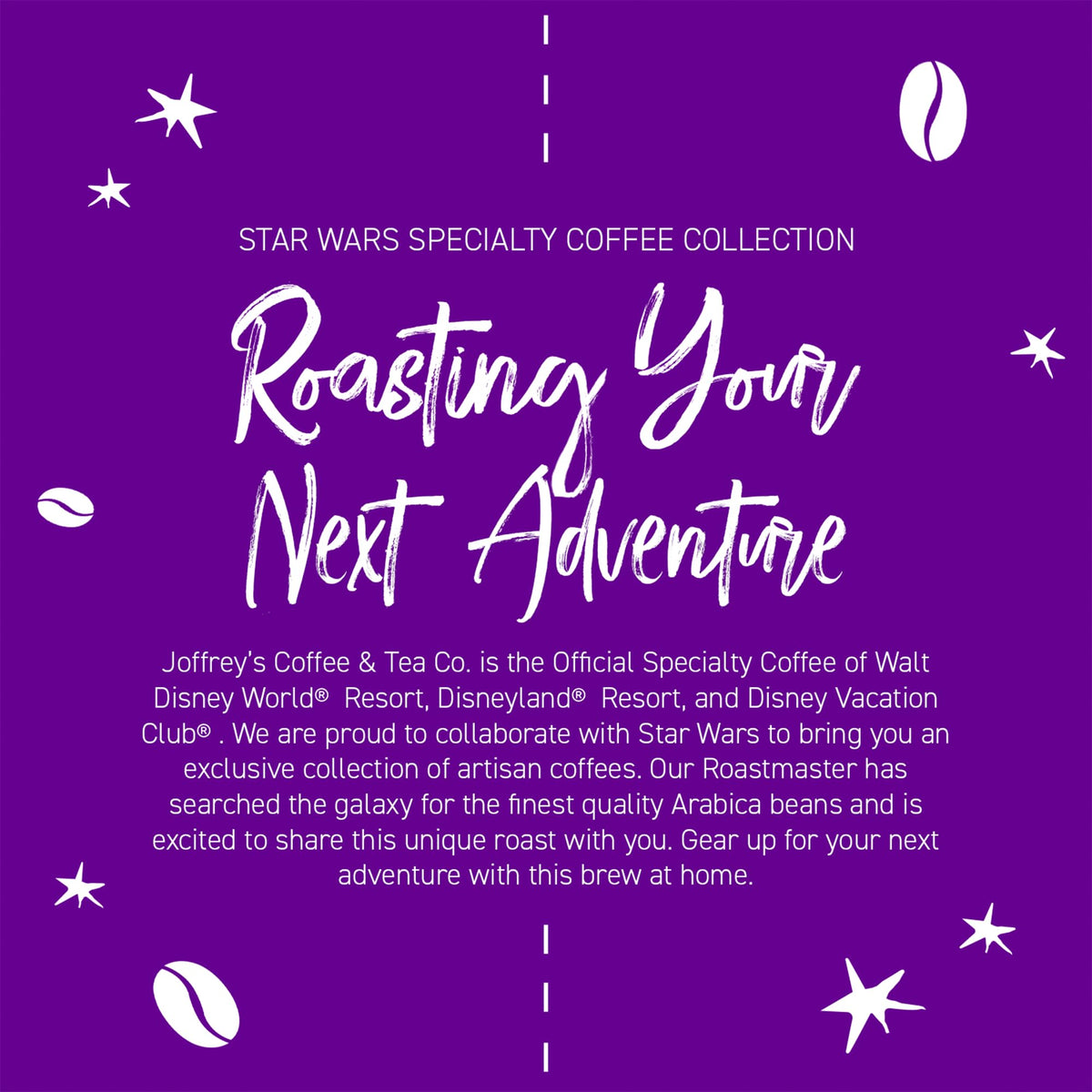 Joffrey's Artisan Roasting Process highlighting roast-to-order freshness.