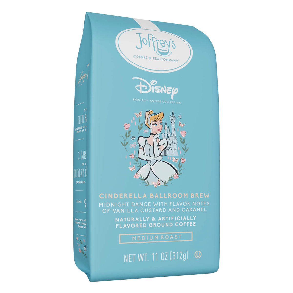Joffrey's Cinderella Ballroom Brew packaging highlights the Disney blend for fans.