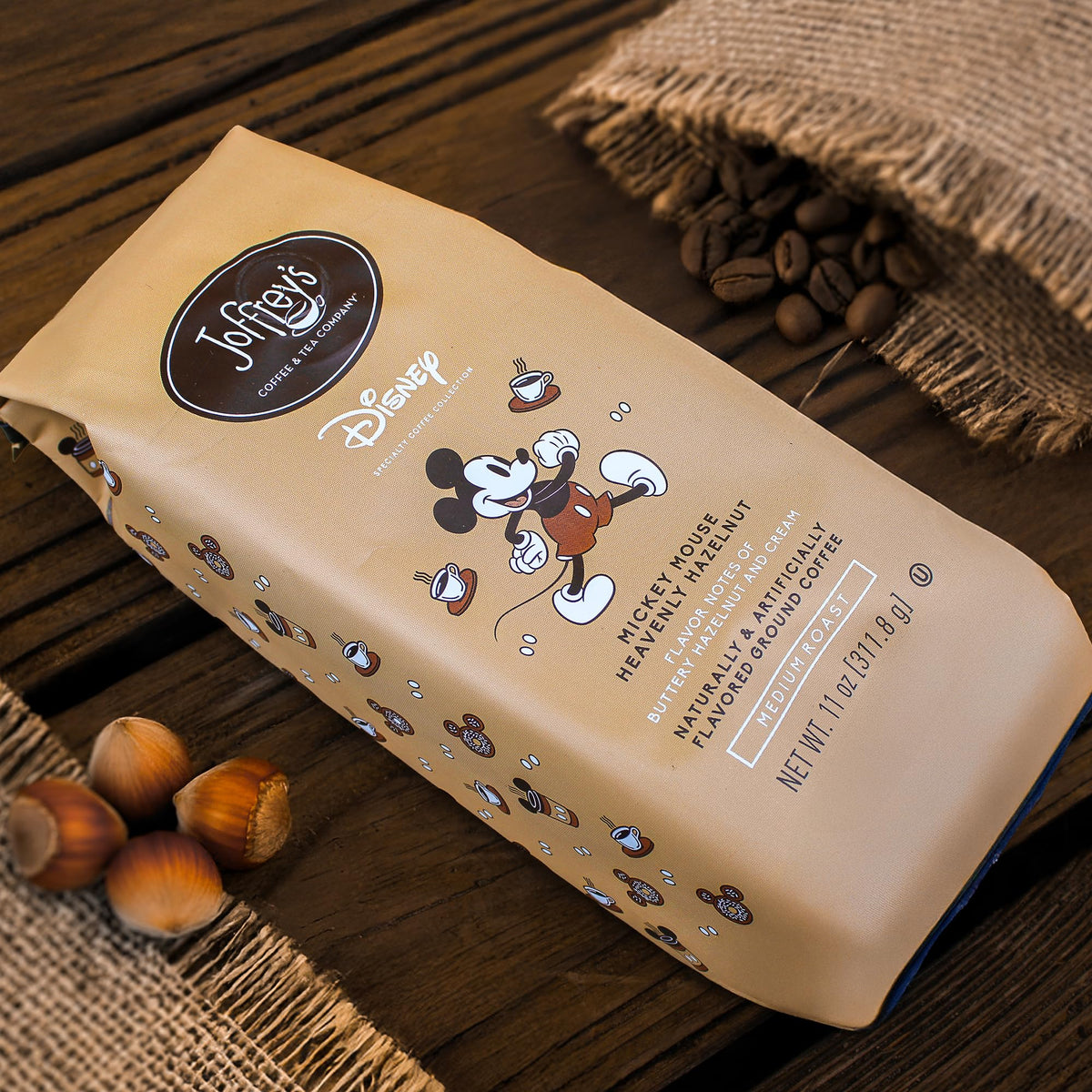 Joffrey’s Disney collection label signals premium, limited-edition flavor for Disney fans.
