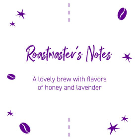 Pour-over brewing setup highlighting lavender and honey notes