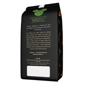 Ground bag of Joffrey's Disney Dragon Roast Brew ready for quick mornings.