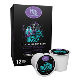 Joffrey’s Haunted Mansion Foolish Mocha pod ready for quick single-serve brewing