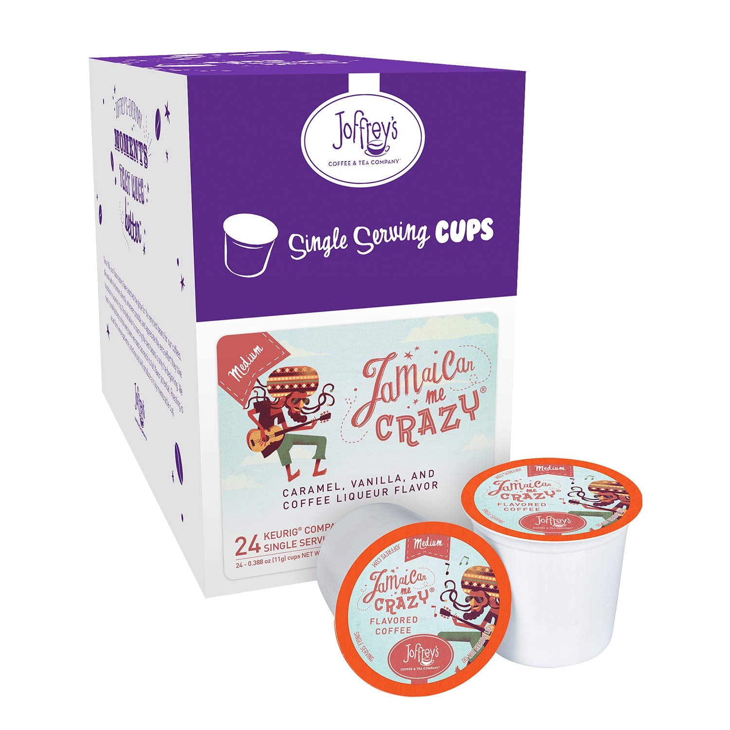 Joffrey's Jamaican Me Crazy cup pour highlights bold aroma for drip brewing