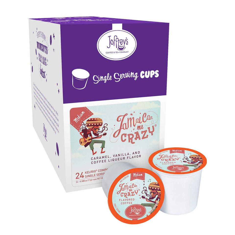 Joffrey's Jamaican Me Crazy cup pour highlights bold aroma for drip brewing