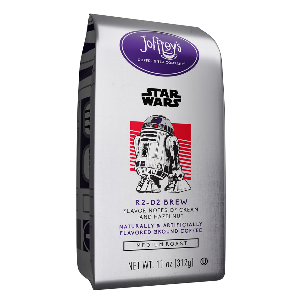 Joffrey's R2-D2 Brew ground 11oz bag with creamy hazelnut notes.