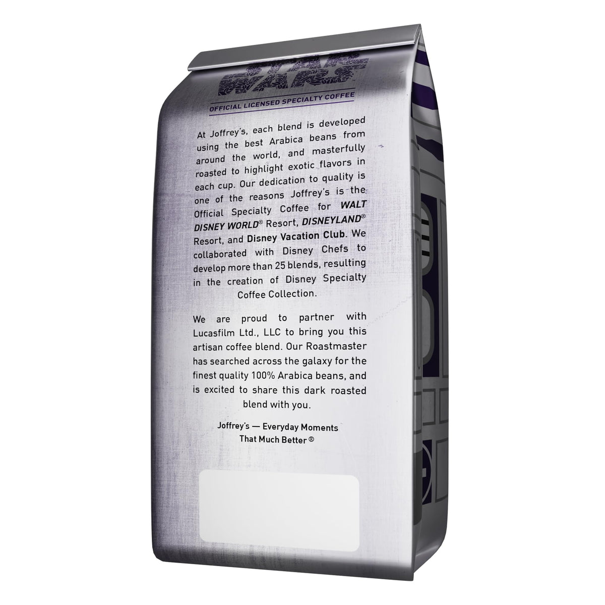 Joffrey's R2-D2 Brew packaging, ideal for gifting Star Wars fans.