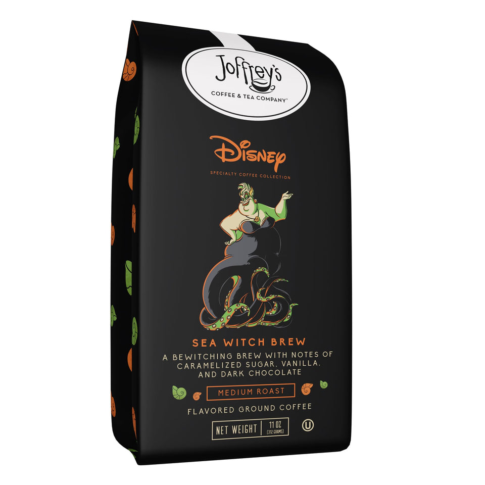 Joffrey's Sea Witch Brew pack shot for Disney fans highlighting flavor