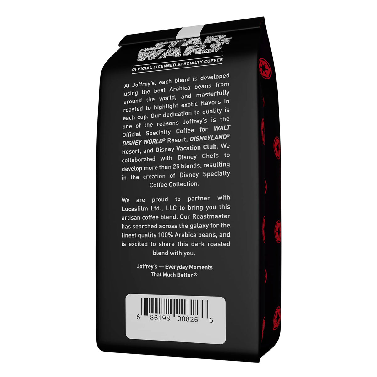 Joffrey's STAR WARS Dark Side Ground Coffee 11oz - ideal for espresso and French press.
