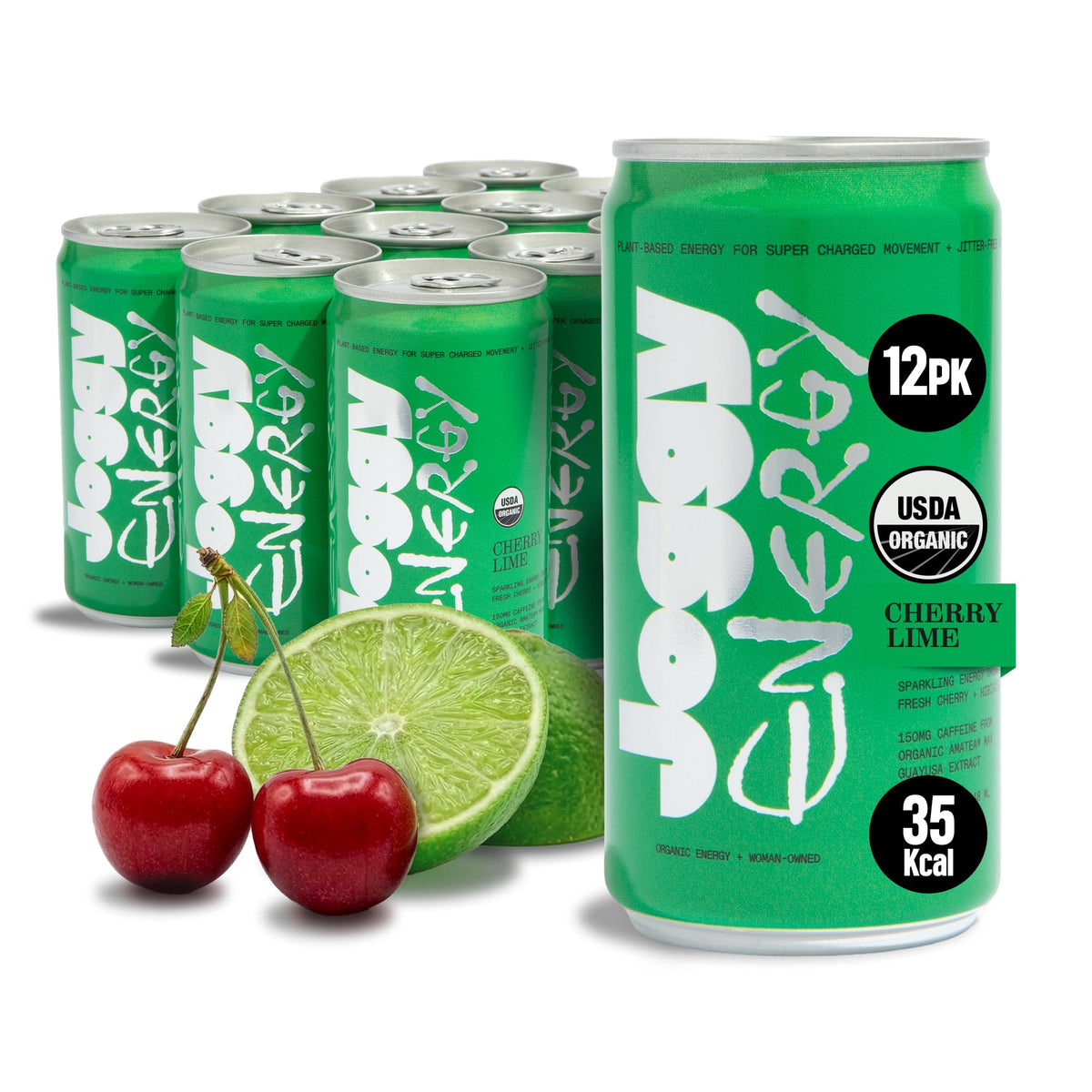 Joggy Cherry Lime bottle for on-the-go energy from natural flavors