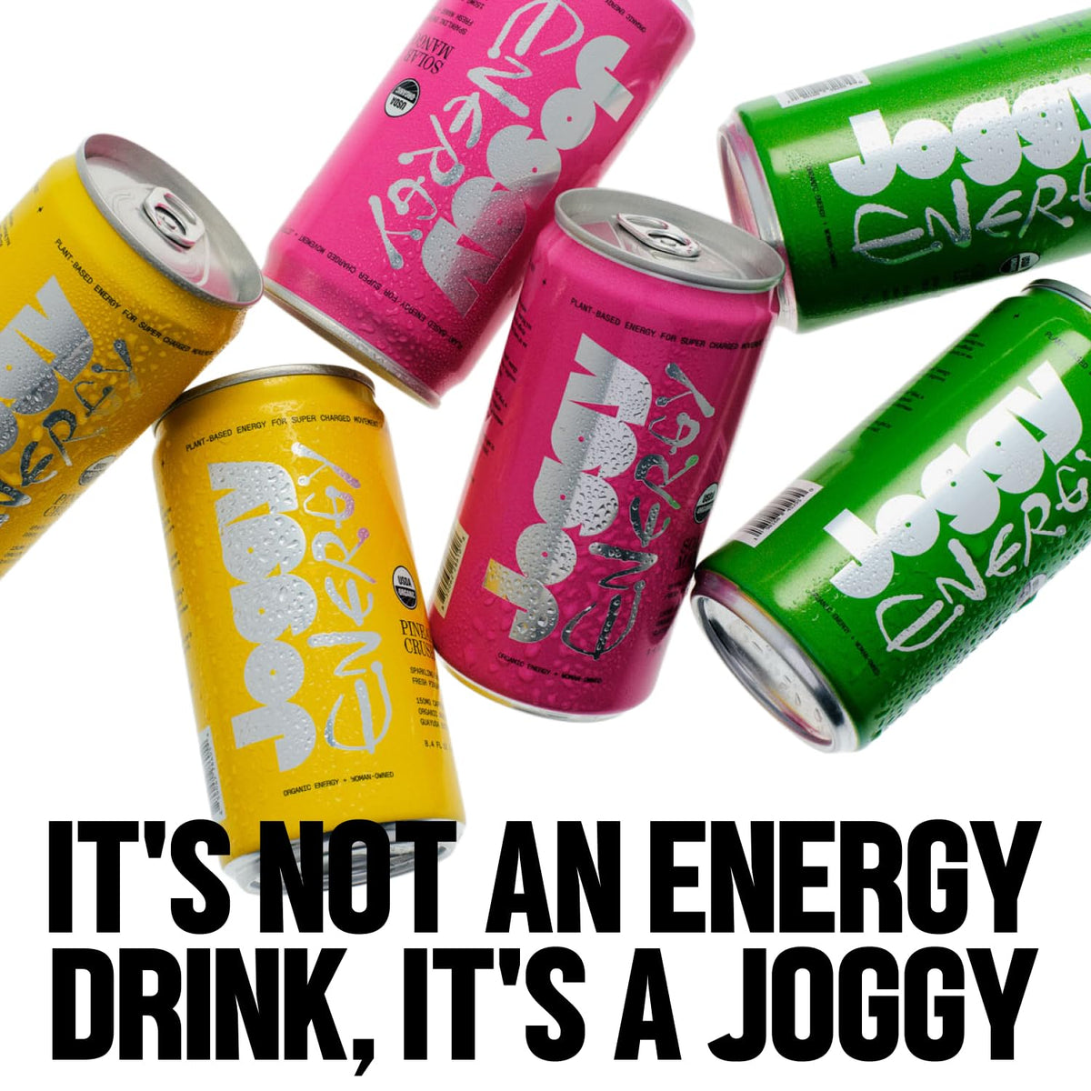 Joggy Cherry Lime can in gym bag ready for workouts