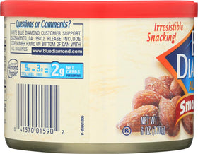 JOGRO Blue Diamond Smokehouse almonds close-up highlighting roasted flavor