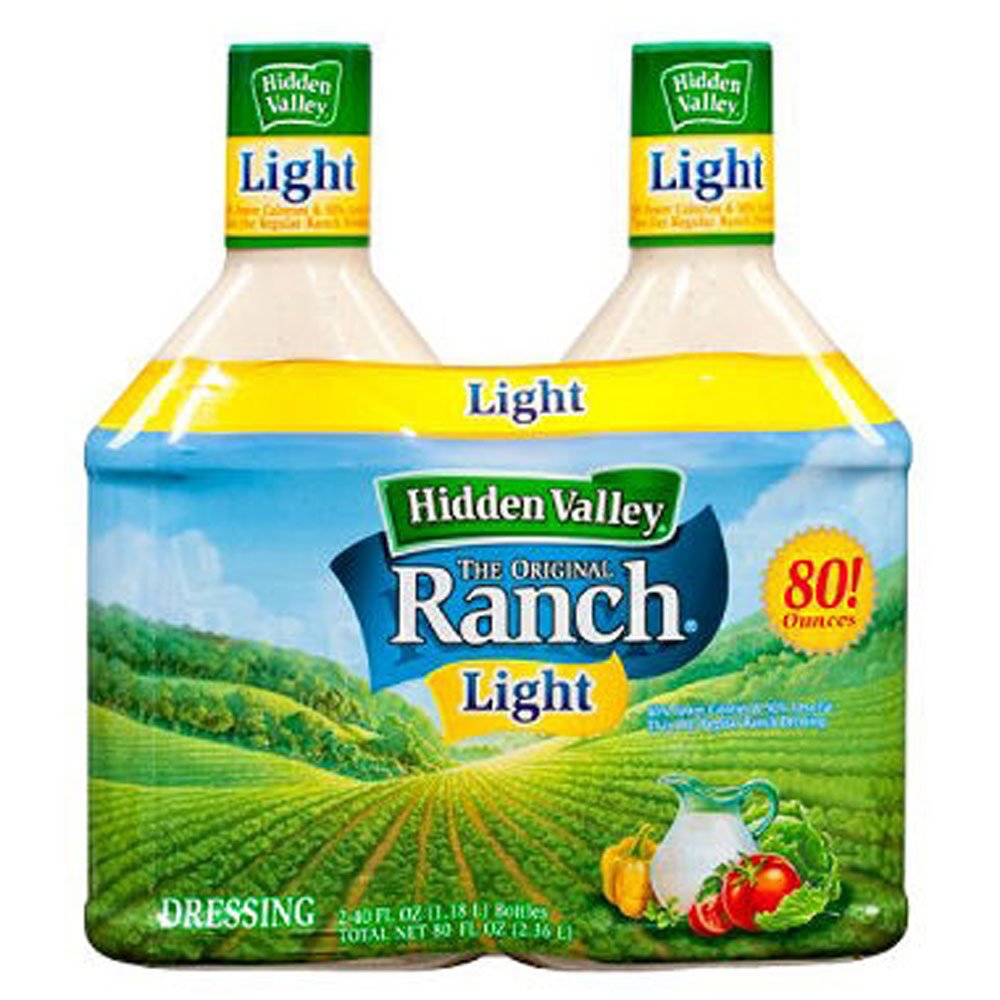 JOGRO Hidden Valley Ranch Light Dressing bottle with creamy texture for salads and dips.