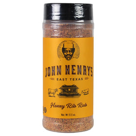 John Henry's East Texas Honey Rib Rub bottle boosts rib flavor for grill nights