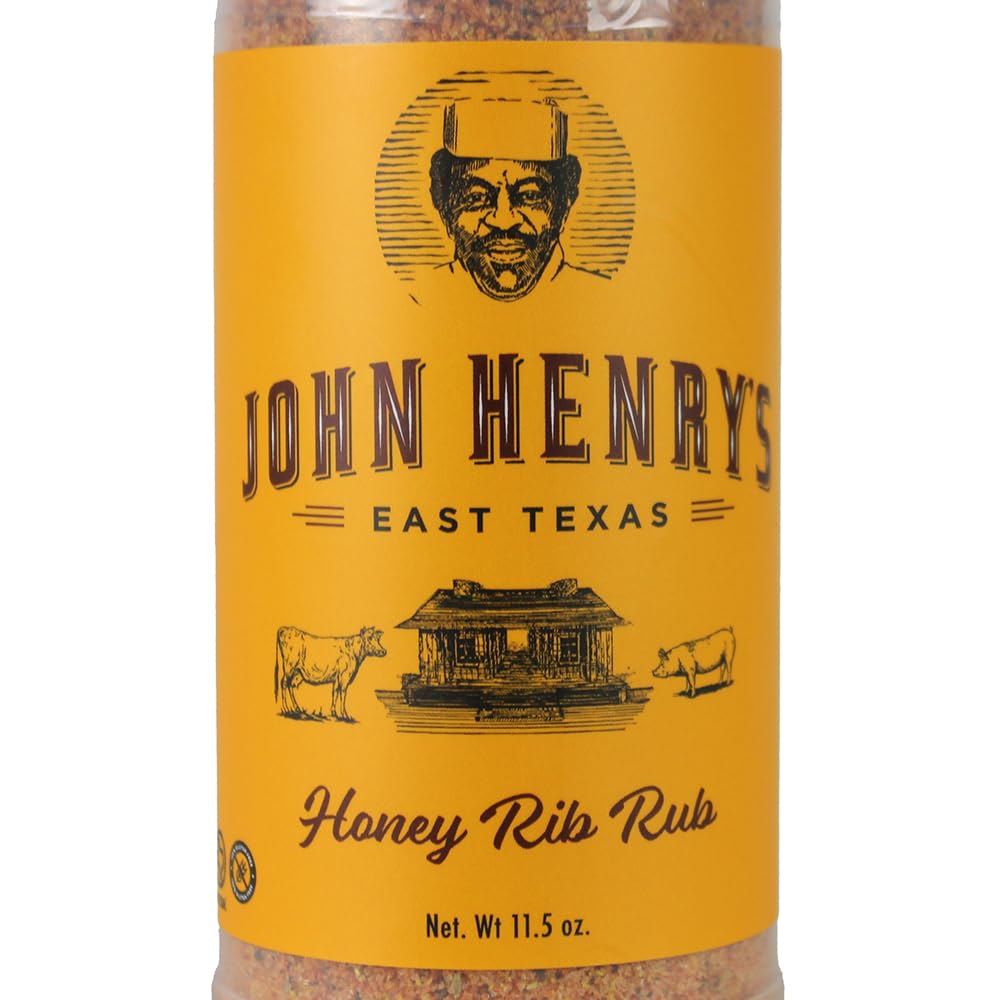 Applying John Henry's Honey Rib Rub as a dry rub before cooking
