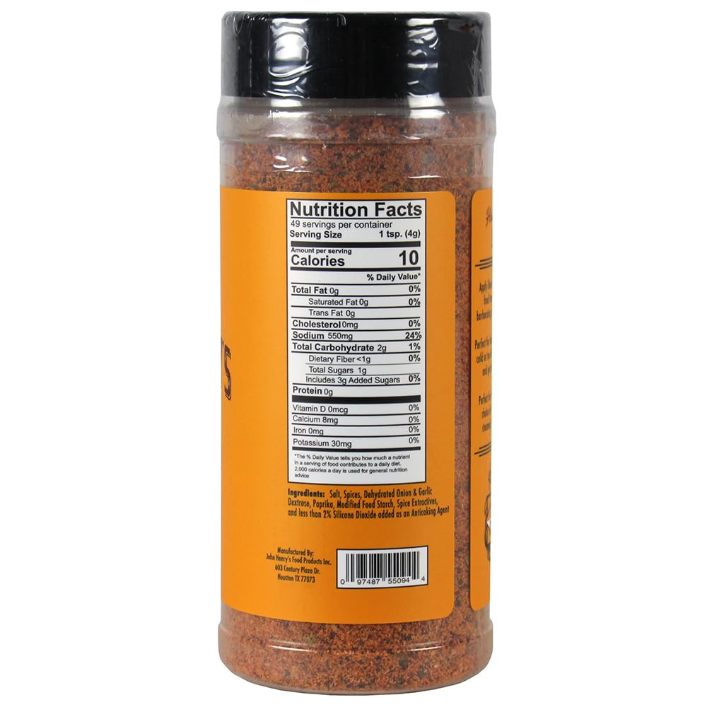 John Henry's Texas Brisket Rub spice blend for bold BBQ flavor.